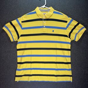 Izod Men Shirt Size Large Short Sleeve Striped